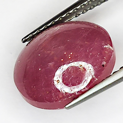 5.35ct Rubis Étoilé cabochon ovale 10.4x8.7mm