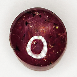 6.00ct Rubin Stern cabochon oval 8.8x8.2mm