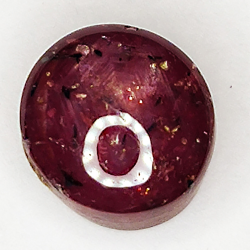 6.00ct Ruby Star cabochon oval 8.8x8.2mm