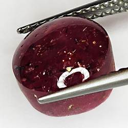 6.00ct Ruby Star cabochon oval 8.8x8.2mm