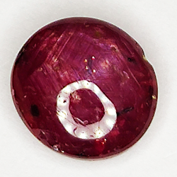 3.03ct Ruby Star cabochon oval 8.5x7.8mm