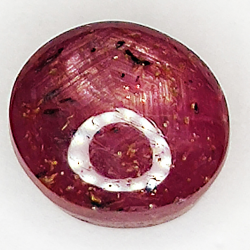 4.90ct Ruby Star cabochon oval 8.7x7.9mm