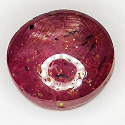 4.90ct Ruby Star cabochon oval 8.7x7.9mm