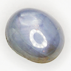 4.33ct White Star Sapphire cabochon oval 9.0x7.4mm