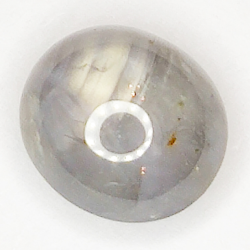 2.99ct Saphir Blanc Étoilé cabochon ovale 7.9x7.1mm