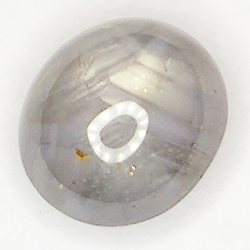 2.99ct Saphir Blanc Étoilé cabochon ovale 7.9x7.1mm