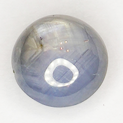 6.18ct Sapphire White Star cabochon round 8.7x8.7mm