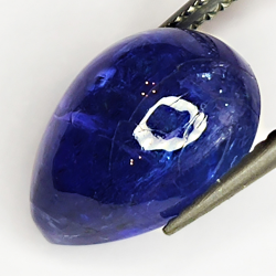 7.31ct Tanzanite poire cabochon 12.9x9.1mm