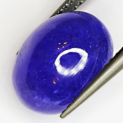 7.26ct Tanzanite cabochon ovale 12.0x9.5mm