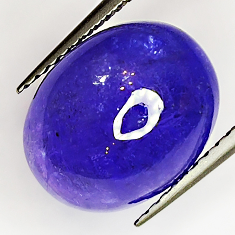 7.26ct Tanzanite cabochon ovale 12.0x9.5mm