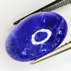 5.28ct Tanzanite cabochon oval 12.7x8.9mm