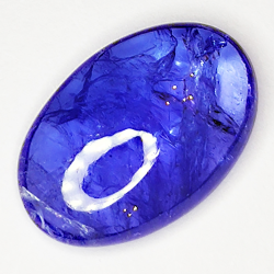 4.94ct Tanzanite cabochon ovale 14.5x9.7mm