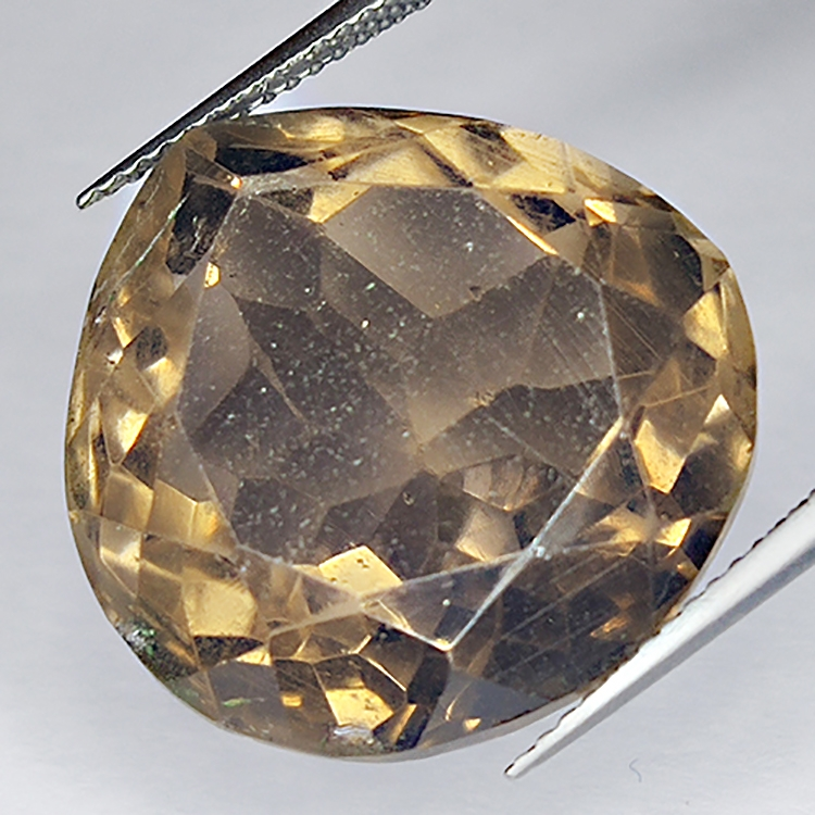 30.42ct Quartz Fumé coupe poire 20x20mm