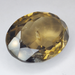 44.26ct Quarzo Fumé taglio ovale 28x20mm