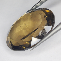 44.26ct Quarzo Fumé taglio ovale 28x20mm