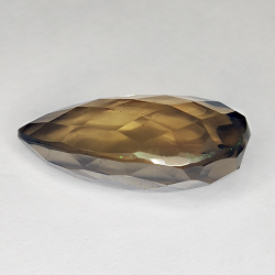 41.80ct Cuarzo Ahumado talla pera 31x17mm