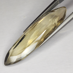 16.57ct Smoky Quartz marquise cut 34x9mm