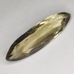 16.57ct Quartz Fumé coupe marquise 34x9mm