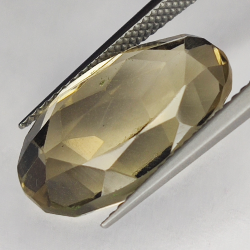 10.06ct Smoky Quartz oval cut 18x11mm