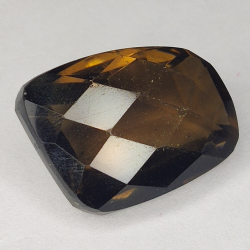 12.78ct Quarzo Fumé taglio fantasia 16x12mm