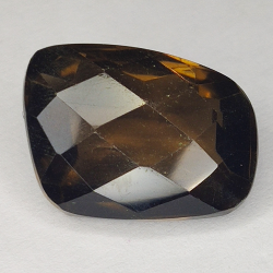 12.78ct Cuarzo Ahumado talla fantasía 16x12mm