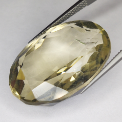 49.46ct Cuarzo Ahumado talla oval 29x20mm