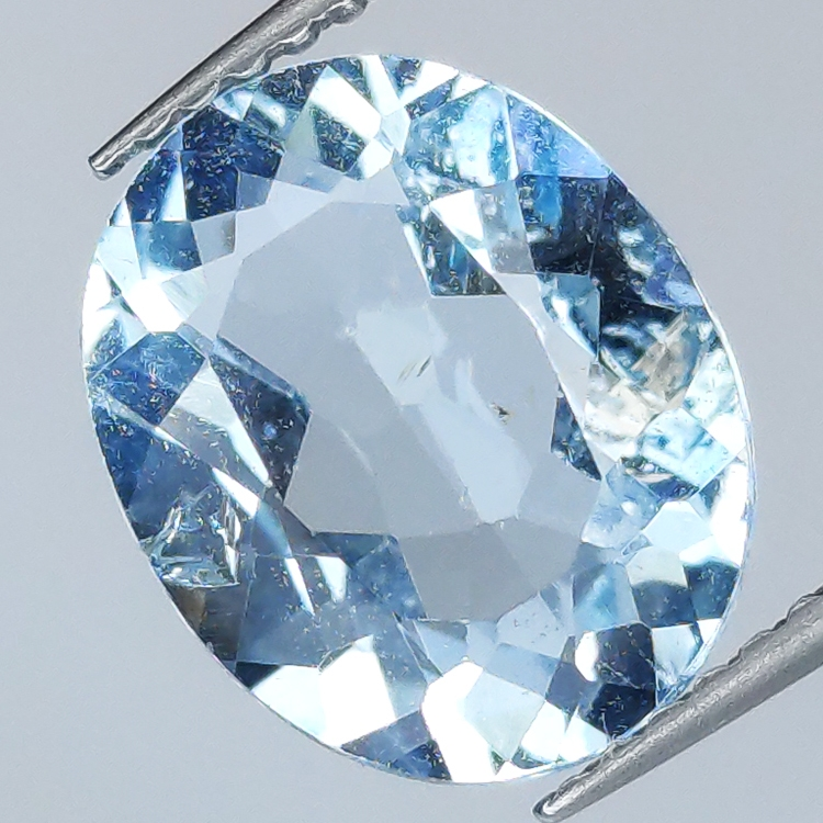 3.73ct Blue Topaz oval cut 11.1x9.0mm