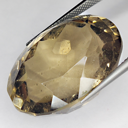 46.51ct Smoky Quartz oval cut 26x18mm