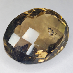 72.86ct Cuarzo Ahumado talla oval 30.5x23.5mm