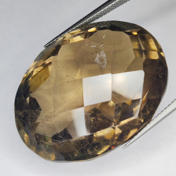 72.86ct Rauchquarz ovalschliff 30.5x23.5mm