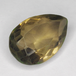 11.52ct Quarzo Fumé taglio pera 19x12mm