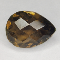 14.60ct Quartz Fumé coupe poire 17x13mm