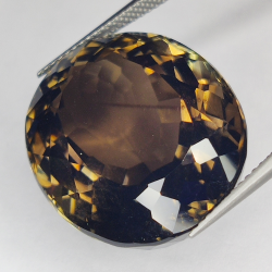 38.64ct Rauchquarz ovalschliff 24.0x19.6mm