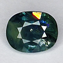 0.75ct Saphir Bleu coupe ovale 5x4mm