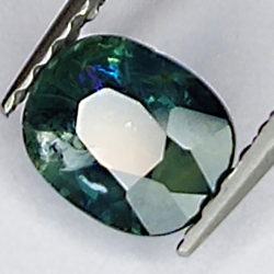 0,75ct Blauer Saphir ovalschliff 5x4mm