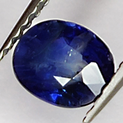 0.94ct Zaffiro Blu taglio ovale 6x4mm