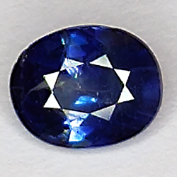 0.94ct Zaffiro Blu taglio ovale 6x4mm