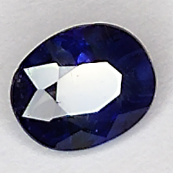 0.94ct Zafiro Azul talla oval 6x4mm