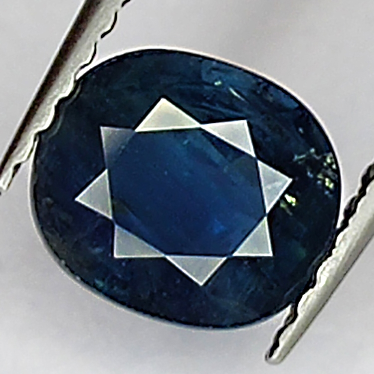 1.30ct Blauer Saphir ovalschliff 6x5mm