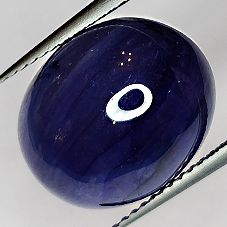 16,42ct Blauer Saphir cabochon oval 14x12mm