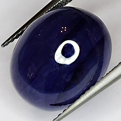 16,42ct Blauer Saphir cabochon oval 14x12mm