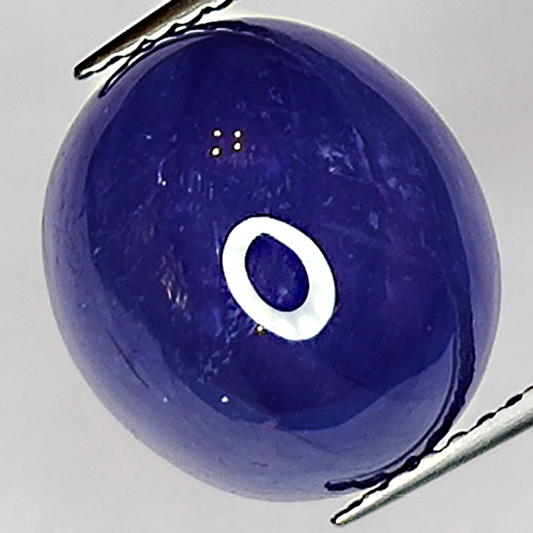 10.35ct Blue Sapphire cabochon oval 12x11mm