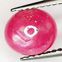 1.93ct Ruby Star cabochon oval 7.5x6.6mm