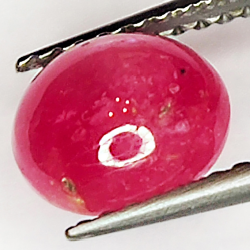 1.97ct Rubis Étoilé cabochon ovale 7.6x6.7mm