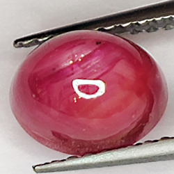 2.97ct Rubin Stern cabochon oval 7.9x6.1mm