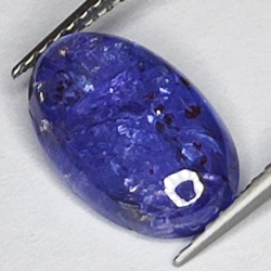 3.65ct Tanzanite cabochon oval 12.1x7.7mm