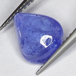 2.55ct Tanzanite cabochon pera 10.0x8.4mm