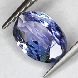 0.81ct Tanzanite taglio ovale 6.8x4.9mm