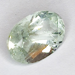 1.34ct Aguamarina Verde talla oval 8.8x5.9mm