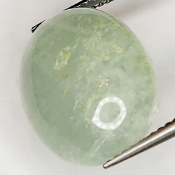 13.18ct Aigue-Marine Verte cabochon ovale 17.6x13.4mm